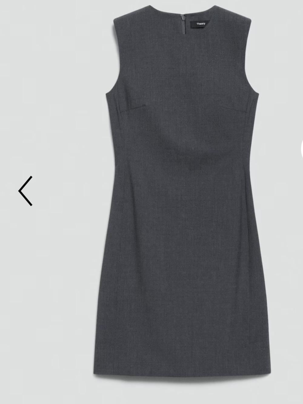 Theory Sleeveless Fitted Dress in Good Wool